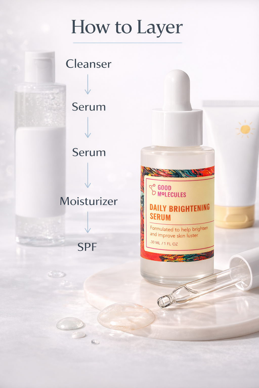 Good Molecules Daily Brightening Serum | 1 fl oz